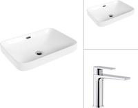 Умывальник Lauter 21441A + Reef 21CK678C - фото