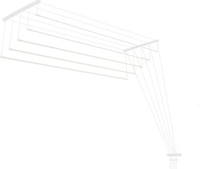 Сушилка для белья Ledeme Потолочная стальная 1.4 м (5 планок) - фото