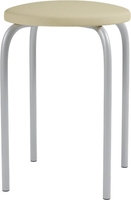 Табурет Mio Tesoro Чико (бежевый/металлик) - фото