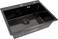 Кухонная мойка ARFEKA Eco AR PVD Nano Decor 70x50 (черный) - фото
