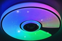 Припотолочная люстра Estares Song RGB 60W R-APP-380x70-WHITE/CHROME/SHINY-220-IP20 - фото