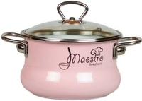 Кастрюля СтальЭмаль Maestro 8SO205S (розовый) - фото