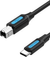 Кабель Vention CQUBF USB Type-B - USB Type-C (1 м, черный) - фото