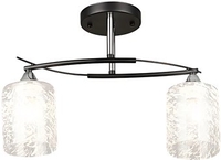 Люстра средней высоты Aitin Pro НПБ 02-2x60-101 K2351/2 (черный/хром) - фото