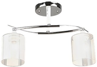 Люстра средней высоты Aitin Pro НПБ 02-2x60-101 K2352/2 (хром/белый) - фото