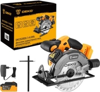 Дисковая (циркулярная) пила Deko DKCS20DA 085-1155 (с 1-им АКБ) - фото