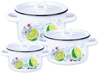 Набор кастрюль СтальЭмаль Мохито 1с33 - фото
