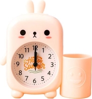 Настольные часы ILikeGift Cute Bunny HS-631-2 (розовый) - фото