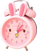 Настольные часы ILikeGift Cute Rabbit 17138-04 (розовый) - фото