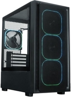 Корпус XASTRA A411M 4ARGB-FG (черный) - фото