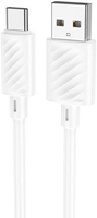 Кабель Hoco X88 USB Type-A - USB Type-C (1 м, белый) - фото