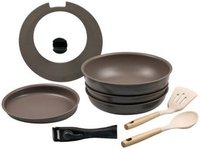 Набор сковород Lara LR01-301 (коричневый) - фото