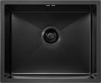 Кухонная мойка Basic Pvd Nano Decor 55x45 (черный) - фото