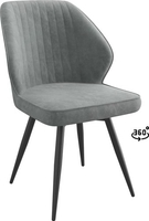 Стул Мамадома Michael-R1 360 (k10 Антрацит замша Lux/черный) - фото