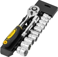 Набор трещотка с головками Megatools MT-4123 (12 предметов) - фото