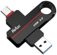 Netac US18 USB 3.2+TypeC 256GB NT03US18C-256G-32BK - фото