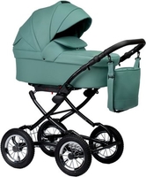 Универсальная коляска Indigo Barbara ECO Classic (2 в 1, be 01/шалфей кожа) - фото