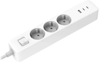 Удлинитель Xiaomi Mi Power Strip 20W 2C1A XMCXB01EU (USB Type-A + 2 USB Type-C, белый, международная версия) - фото