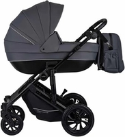 Универсальная коляска Indigo Coin (3 в 1, темно-серый) - фото