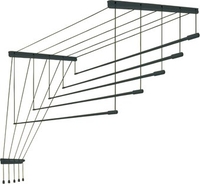 Сушилка для белья Comfort Alumin Потолочная Алюминиевая Graphite Premium 5 прутьев 3 м (графитовый) - фото