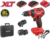 Дрель-шуруповерт Wortex BD 2025 LiSET ALL1 XLT 1325844 (с 2-мя АКБ, кейс) - фото