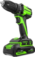 Дрель-шуруповерт Greenworks DD345 3708307CUA (с 1-им АКБ) - фото