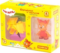 Конструктор Полесье Макси. Три кота. Карамелька и чаепитие 63714 (6эл) - фото
