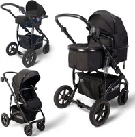 Универсальная коляска Bubago Zoom (3 в 1, черный) - фото