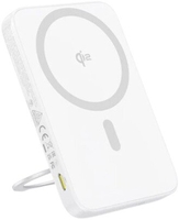 Внешний аккумулятор Baseus PicoGo Qi2 Magnetic Power Bank 5000mAh 20W (белый) - фото