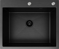 Кухонная мойка Axus LS-6050B Nano Black - фото