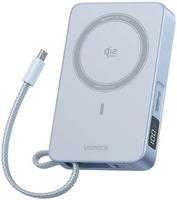 Внешний аккумулятор Ugreen MagFlow PB773 10000mAh (голубой) - фото