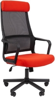 Офисное кресло CHAIRMAN 590 (черный/красный) - фото