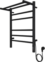 Полотенцесушитель TERMINUS Аврора П6 450x600 (с полкой, quick touch, КС 9005) - фото