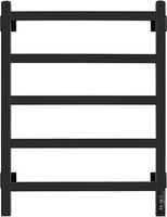 Полотенцесушитель Granula Квадро 50x60 (терморегулятор, черный матовый) - фото