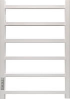 Полотенцесушитель Granula Квадро 50x80 (терморегулятор с таймером слева, белый глянец) - фото