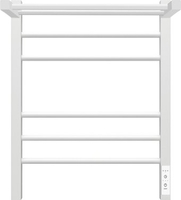 Полотенцесушитель Granula Квадро Сплит 50х60 (с полкой, терморегулятор, белый) - фото