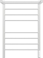 Полотенцесушитель Granula Квадро Сплит 50х80 (с полкой, терморегулятором, белый) - фото