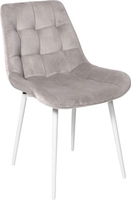 Стул Алвест AV 405 (бежевый бархат Confetti smoke/белый) - фото