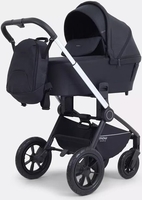 Универсальная коляска MOWbaby Zoom air RA086 (2 в 1, silver black) - фото