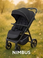 Коляска прогулочная «книга» MOWbaby Nimbus MB103 (черный) - фото