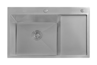 Кухонная мойка Astir Decor Satin C78x51L (с сифоном, дозатором и коландером) - фото