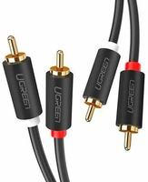 Кабель Ugreen AV104 10517 2RCA - 2RCA (1.5 м, черный) - фото