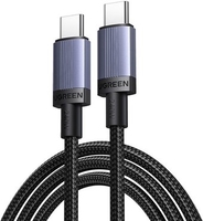 Кабель Ugreen L532 65906 USB Type-C - USB Type-C 240W (0.5 м, черный) - фото