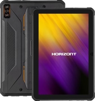 Планшет Horizont H-Tab 1 Shield 6GB/256GB LTE (со стилусом, черный/оранжевый) - фото