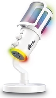 Проводной микрофон Ritmix RDM-178 USB Gaming (белый) - фото