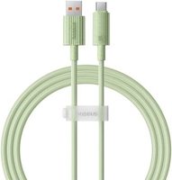 Кабель Baseus Habitat Series Fast Charging Cable 100W USB Type-A - USB Type-C (1 м, зеленый) - фото