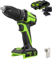 Дрель-шуруповерт Greenworks DD345 3708307CUC (с 2-мя АКБ) - фото