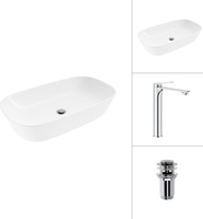 Умывальник Lauter 21393-70 + Rio 21AM12672 + донный клапан 21190CH (хром) - фото