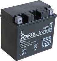 Мотоциклетный аккумулятор Sparta EBZ7-3-2, YTZ7S, YTZ6V (7 А·ч) - фото