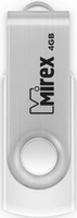USB Flash Mirex SWIVEL WHITE 4GB (13600-FMUSWT04) - фото